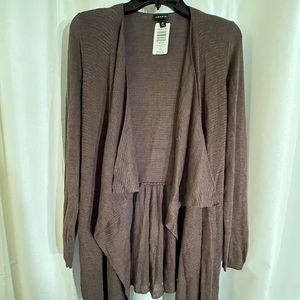 Torrid plus 0/0 super cute soft sweater brownish taupe long sleeves NWT